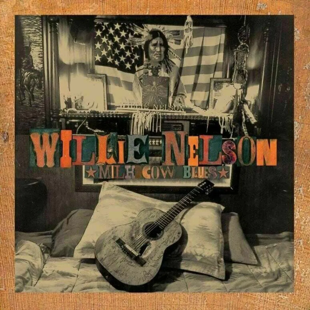 Vinyle Willie Nelson Milk Cow Blues Double LP Album Blues Rare en Stock