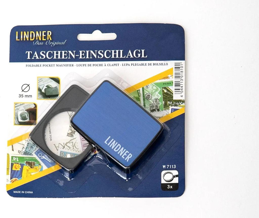 Kapesní skládací lupa LINDNER - 3 x zvětšení Obrázek produktu 