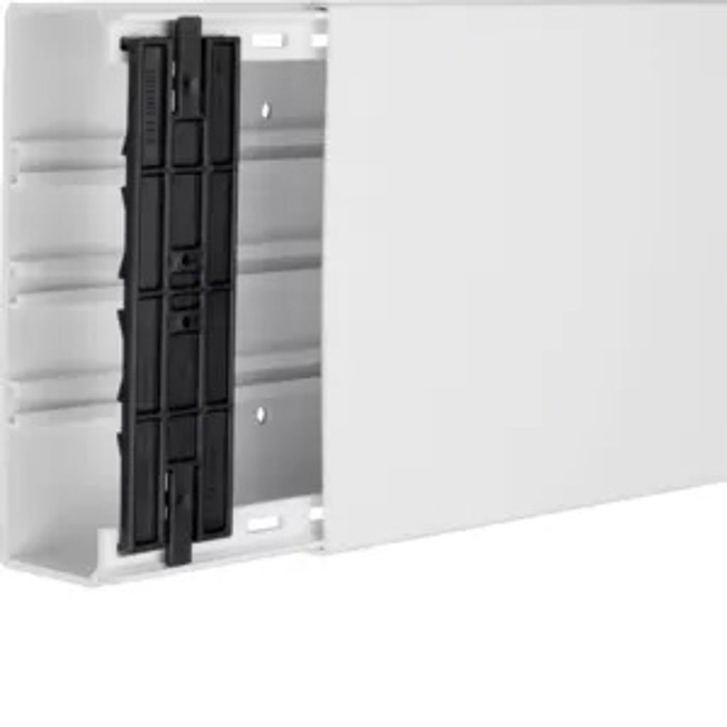 Hager Leitungsführungskanal mit Geräte/Trennwandeinbauoption PVC FB 60x190mm vweiß, Kabelkanal, Weiß, Polyvinylchlorid (PVC), 190 mm, 61 mm