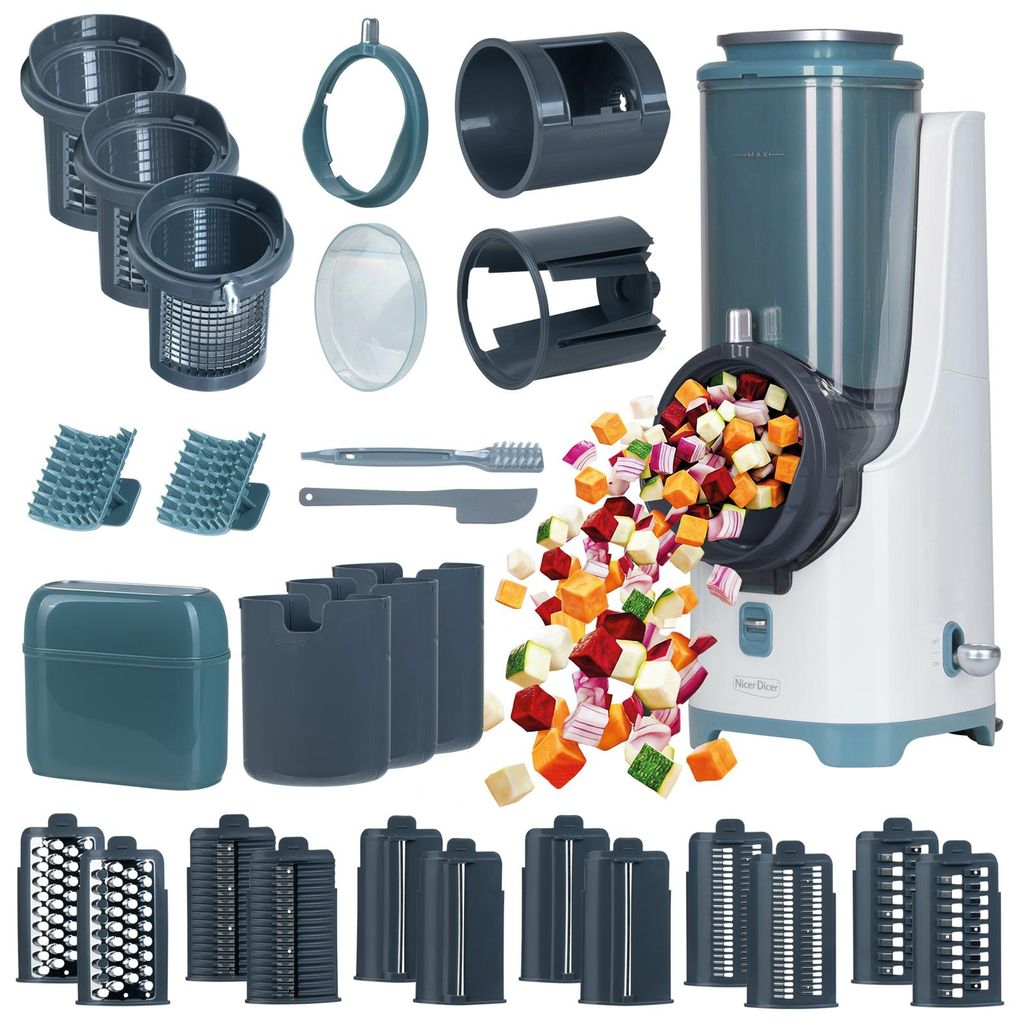Genius Nicer Dicer Electro PRO Set 32-tlg., sage, Produktbild 