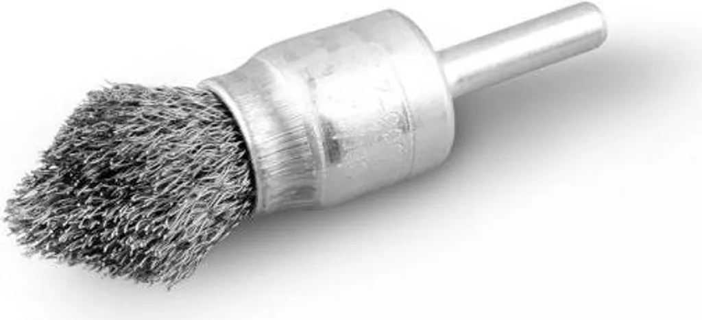 Brosse Métallique Conique Fi15mm avec Tige de 6mm pour Décapage