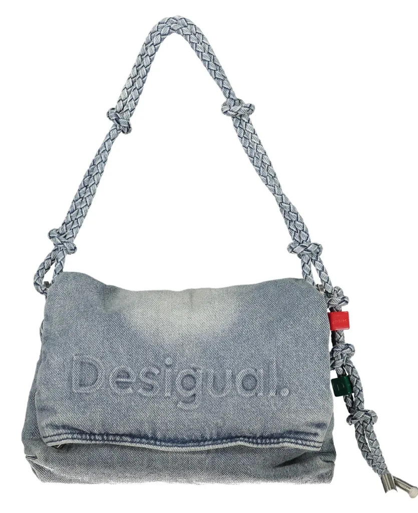 Petit sac à main bleu multi-poches avec bandoulière réglable confort