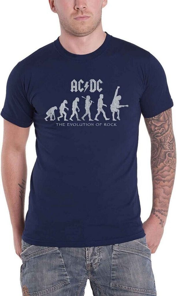 AC/DC - "The Evolution of Rock" T-Shirt für Herren/Damen Image du produit 