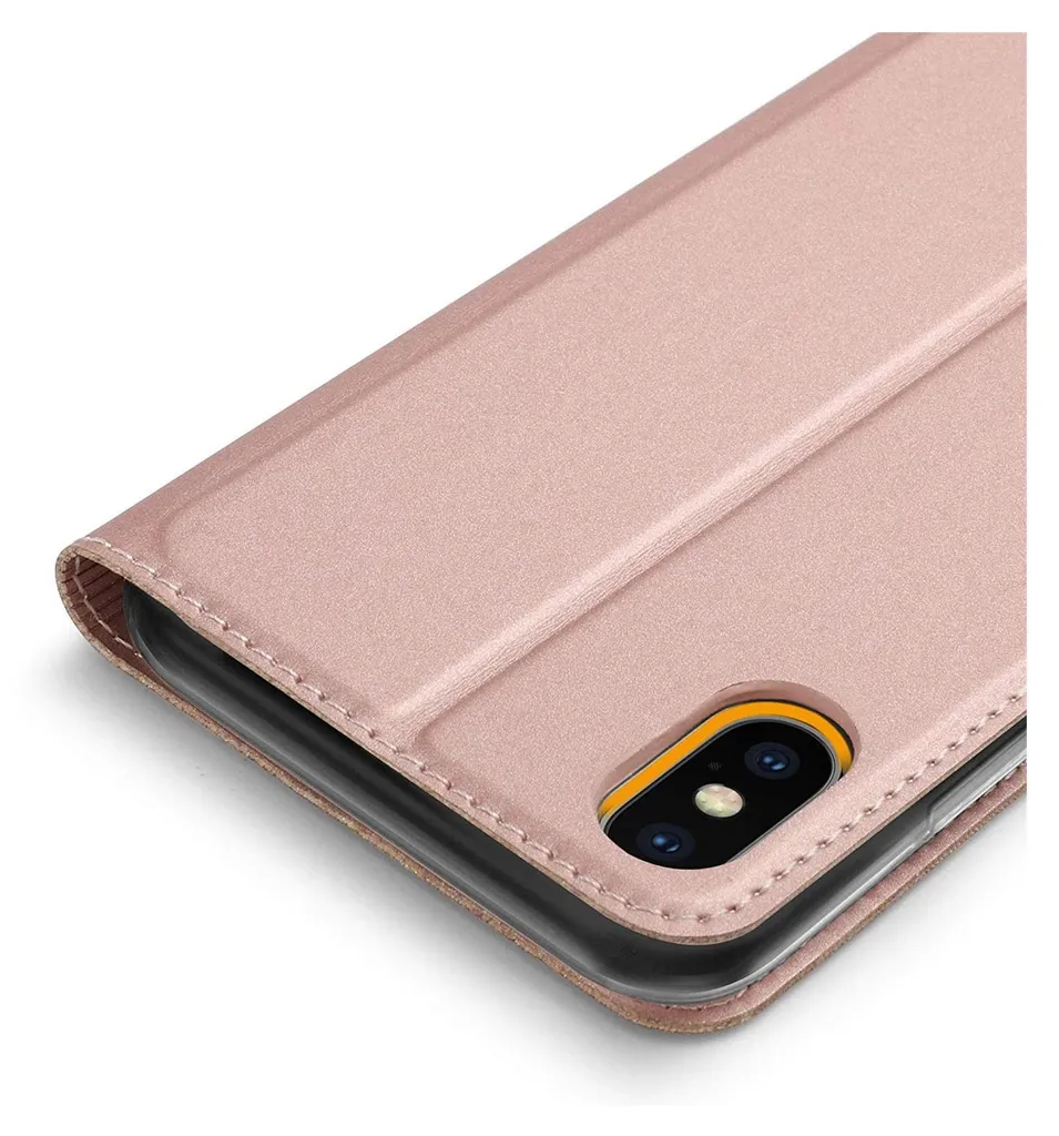 Custodia del telefono cellulare Apple iPhone X / XS Book Case Custodia protettiva Slim Flip Cover Case