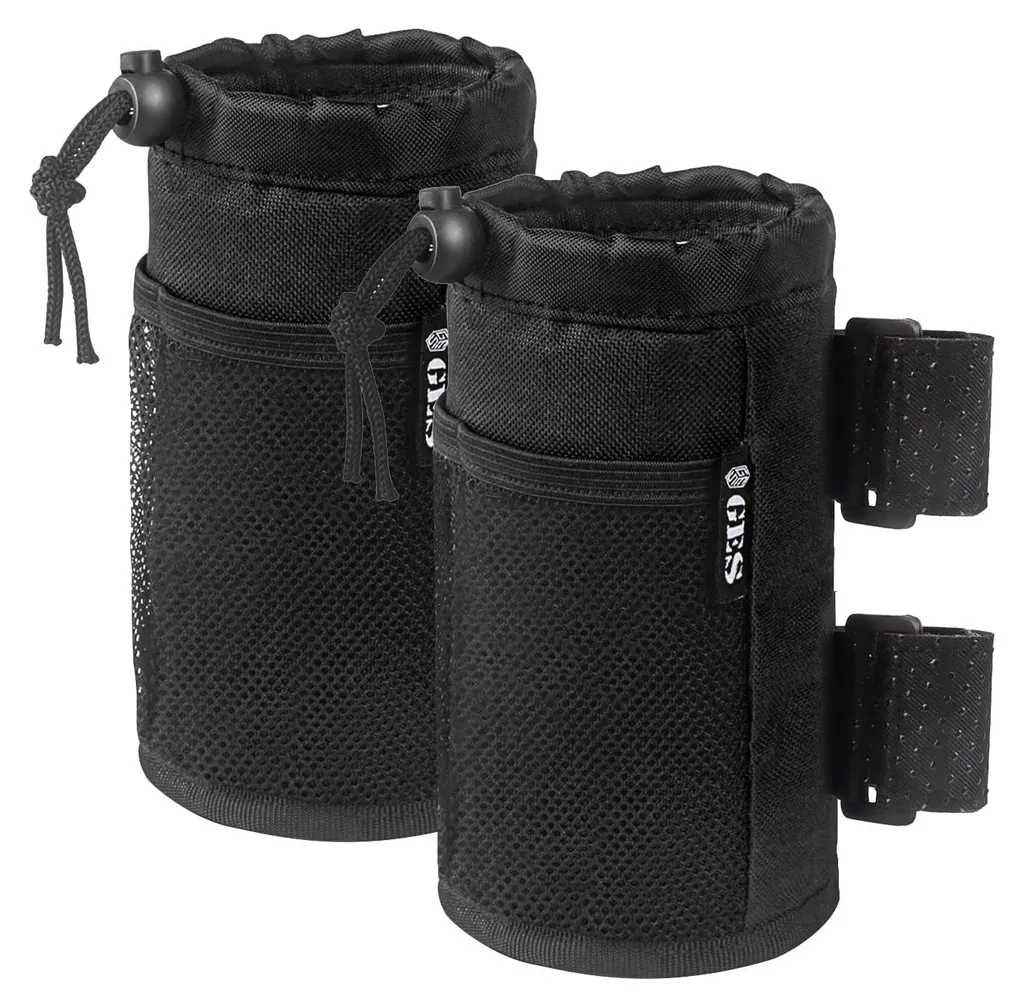 Porte-bouteille universel en tissu avec cordon de serrage - Lot de 2