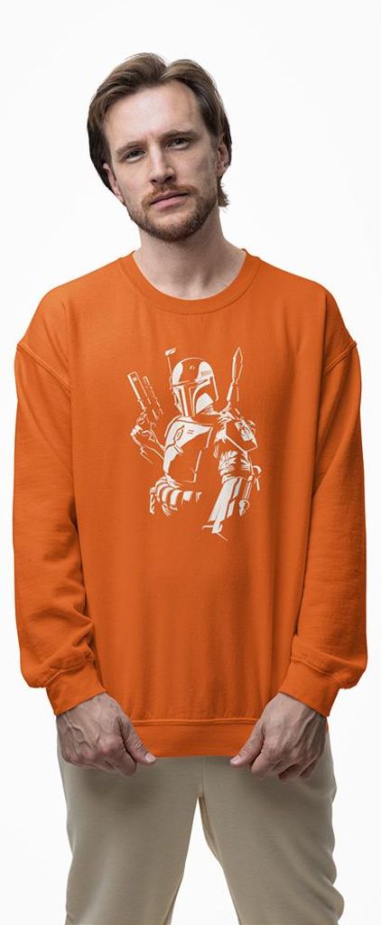 D&B Design Uni Pullover SWMO00103 Star Wars Orange-Größe 2XL