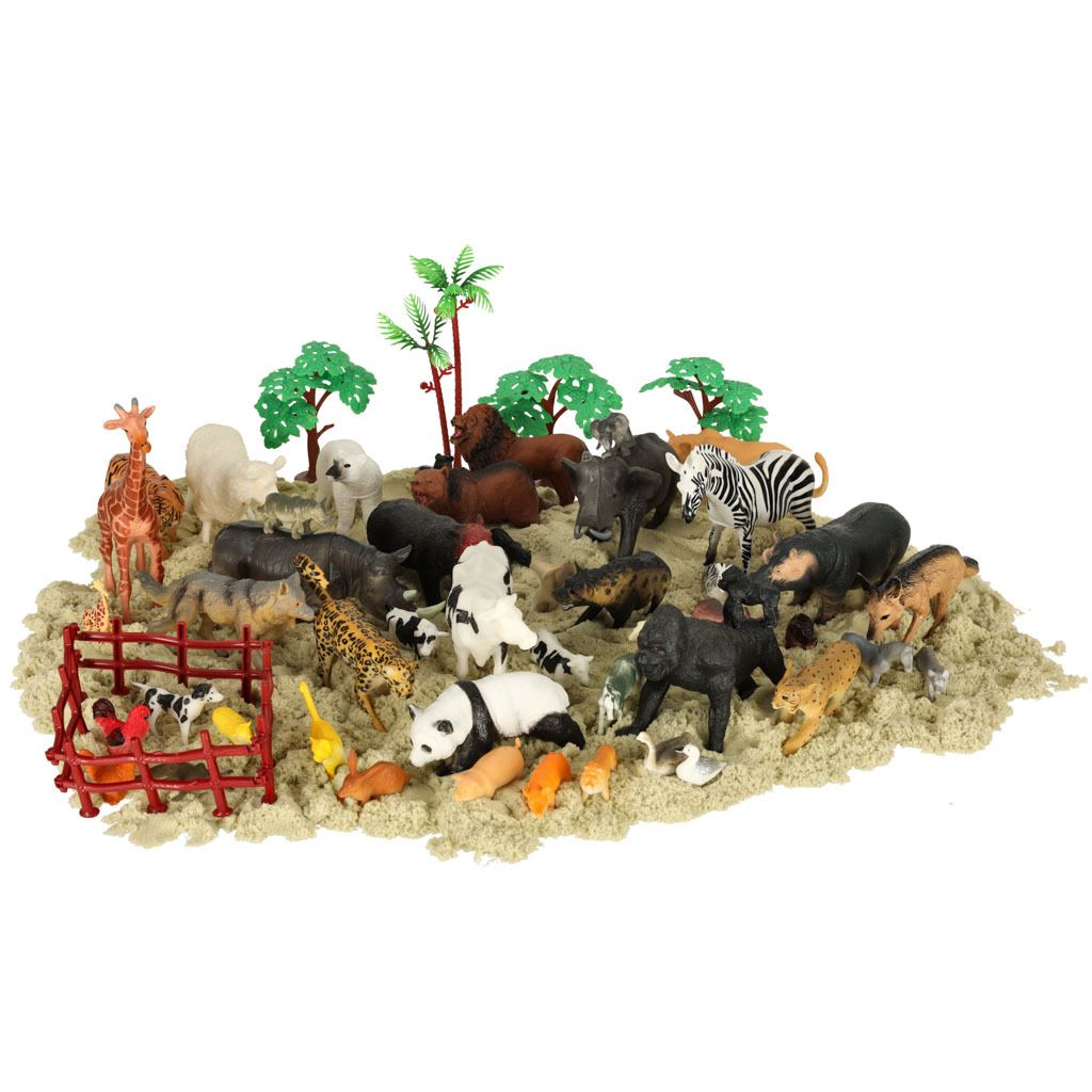 Figúrky zvierat zo zoo sada 59 el. Obrázok produktu 3