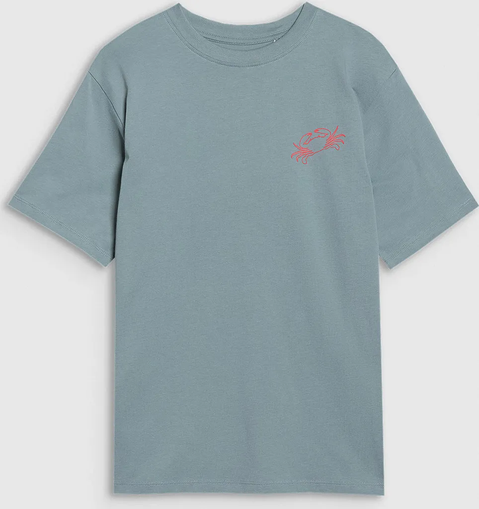Haut de sport 4F bleu sarcelle 122 col rond manches courtes