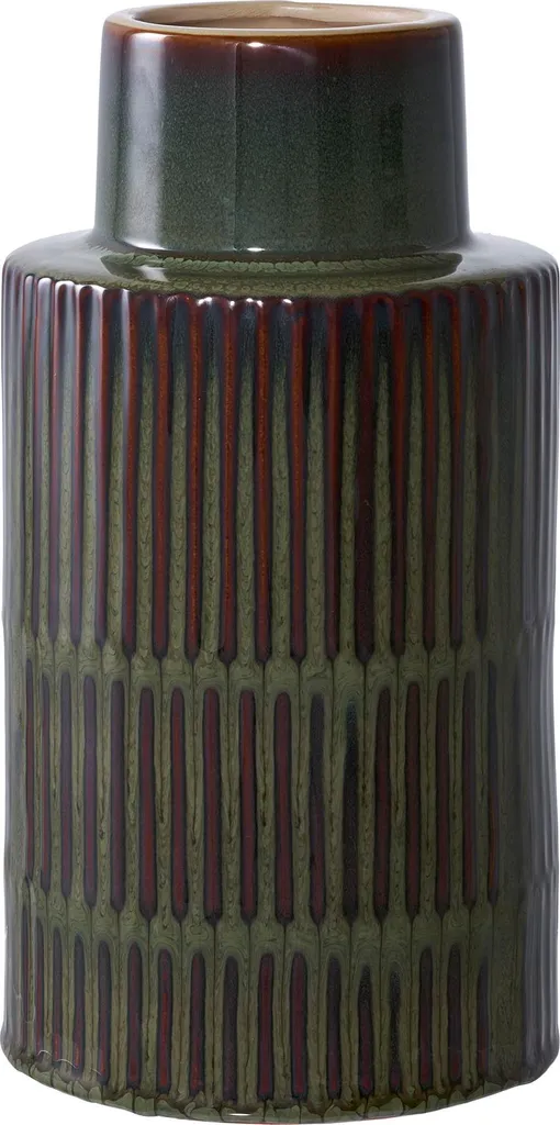 Leiria vase verte en céramique artisanale pour décoration intérieure