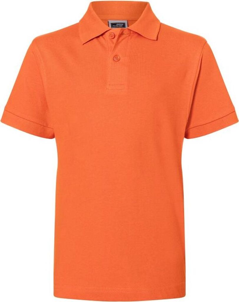 Hochwertiges Polohemd mit Armbündchen dark-orange, Gr. S