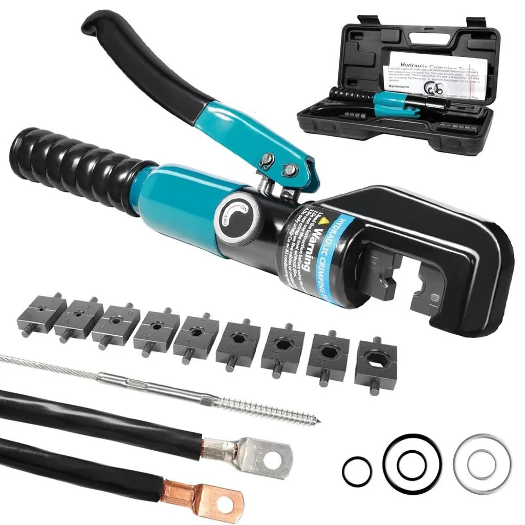 Presse hydraulique pour cosses de câble 10T avec 8 matrices de sertissage
