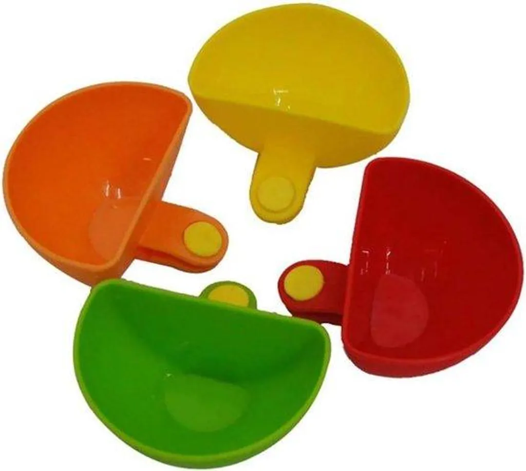 Supports de sauce pour apéro et buffet - Lot de 4 clips d'assiette