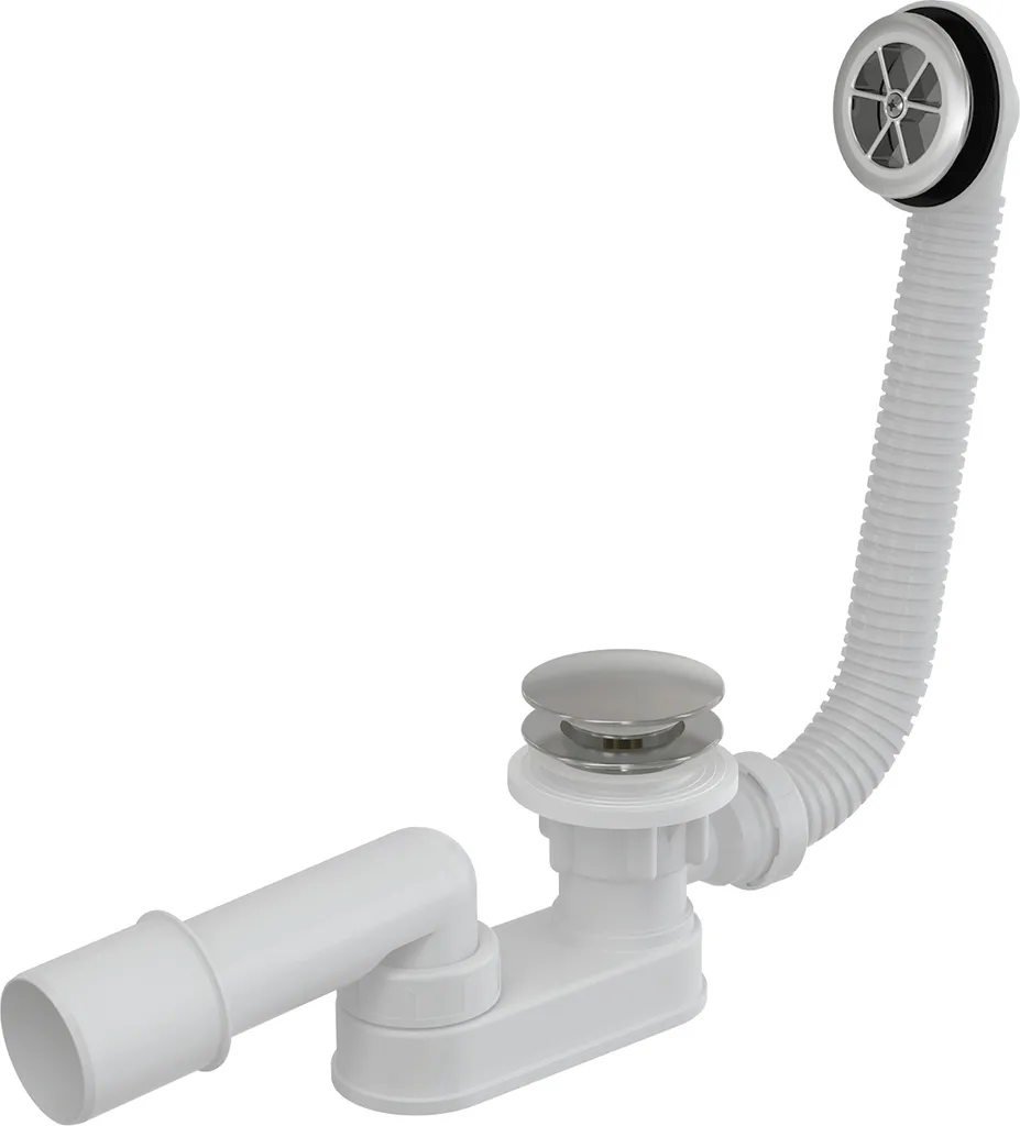 Alcadrain A506KM Scarico Doccia Click-Clack con Troppo Pieno Metallo