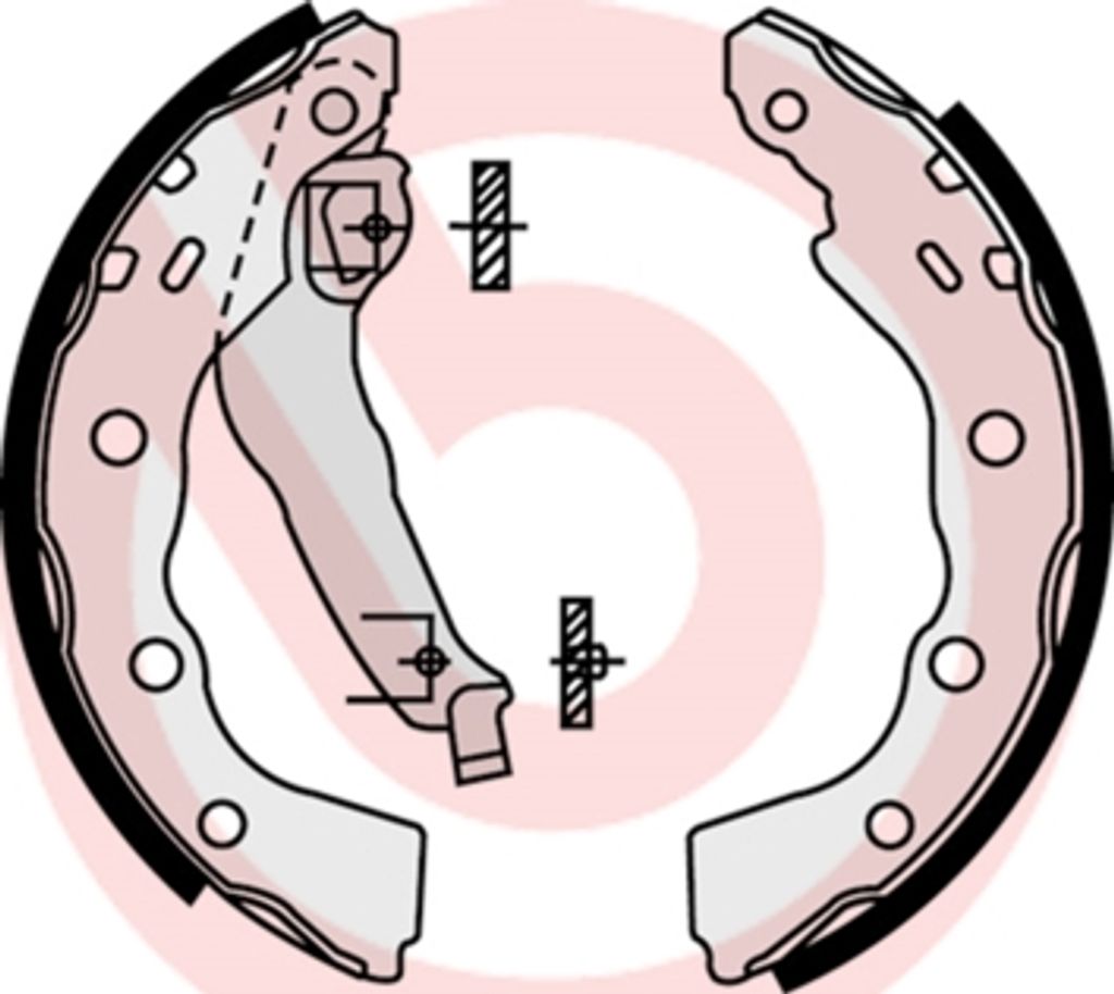 Brembo Bremsbackensatz Hinterachse S 54 515
