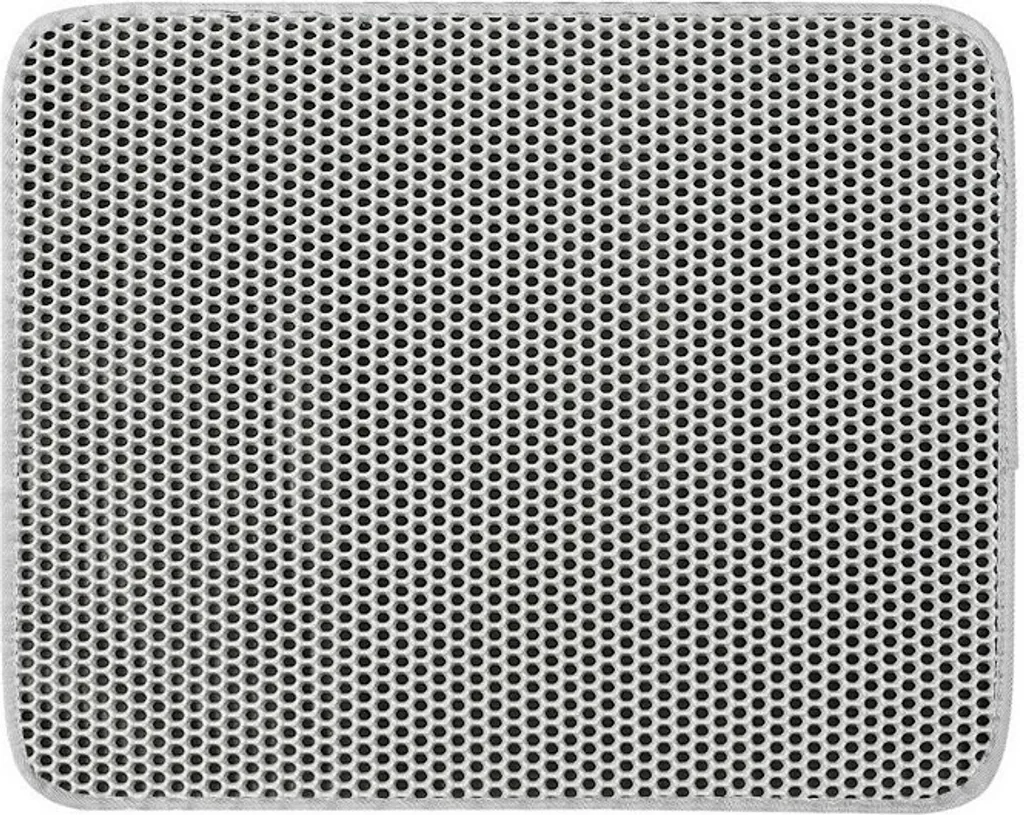 Tapis litière chat facile à nettoyer 66x116cm pour sol propre Gris
