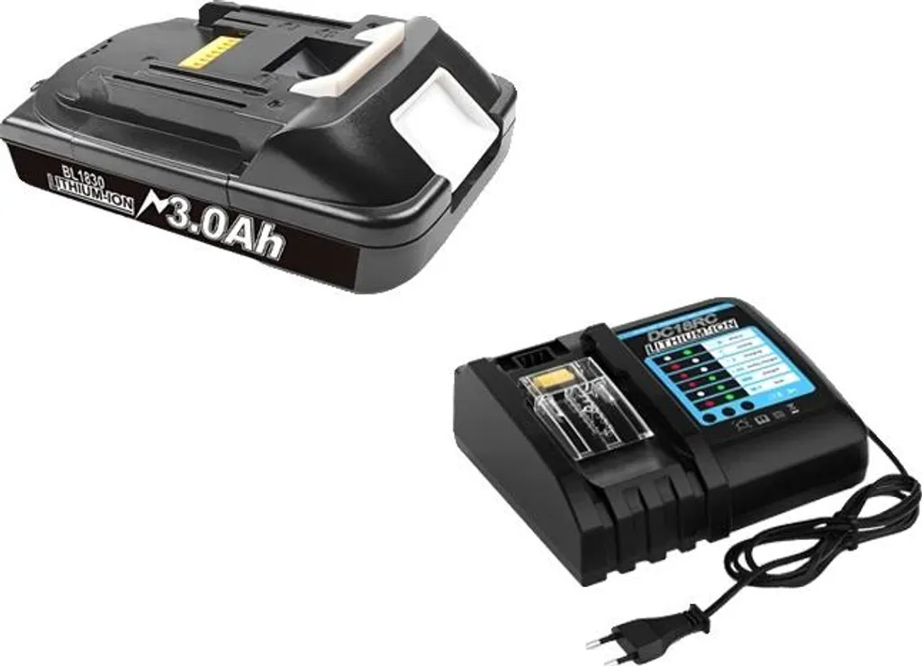 Batterie 18V universelle et chargeur secteur pour réparer vos outils