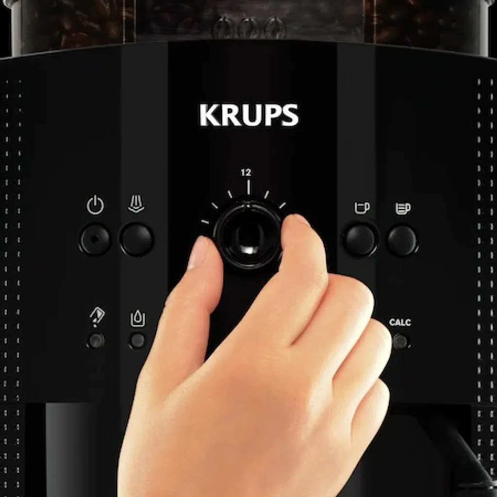 Machine à café Krups Essential EA810770 rouge - Broyeur grain compact