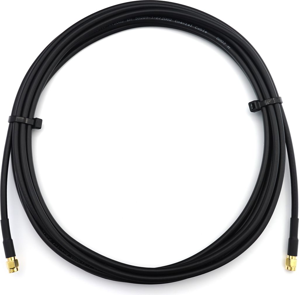 7m RP-SMA Stecker auf RP-SMA Stecker RG58 Koaxialkabel - 7 Meter Verlustarmes Antennenkabel 50 Ohm Verlängerungskabel - für WiFi Router Antenne W...