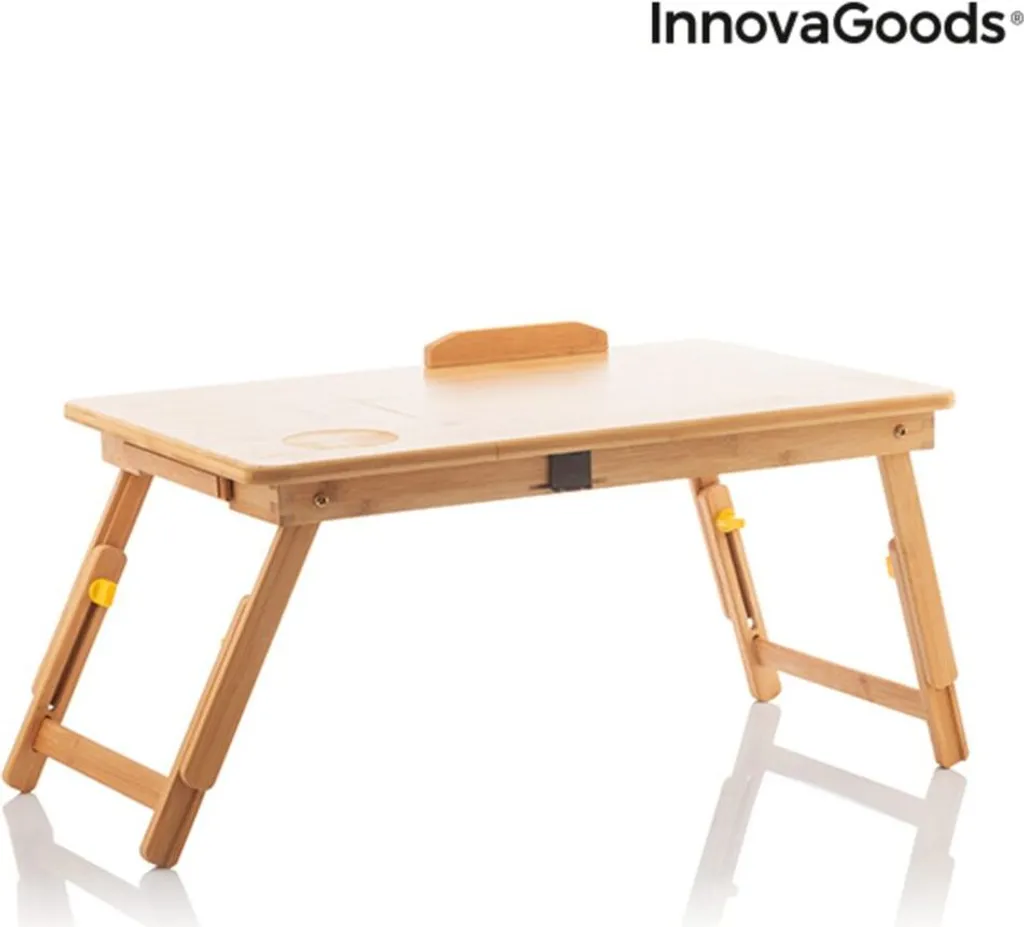 Table de lit pour petit-déjeuner et PC portable - Bambou pliable Lapwood - 17