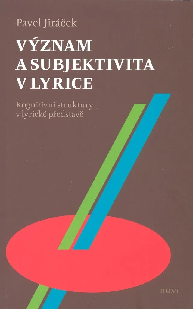 Analyse Critique Význam a subjektivita v lyrice Jiráček Broché Premium