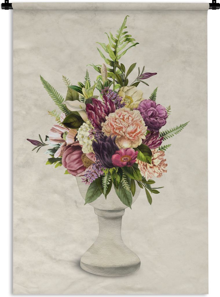 MuchoWow Wandteppich Wandbehang Aquarell - Farben - Stilleben 90x135 cm Tapisserie Dekoration Wandtuch - Baumwolle - Wandskulptur