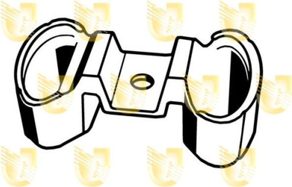 Lagerung Motor Unigom 396717 für Citroën Peugeot Vorne