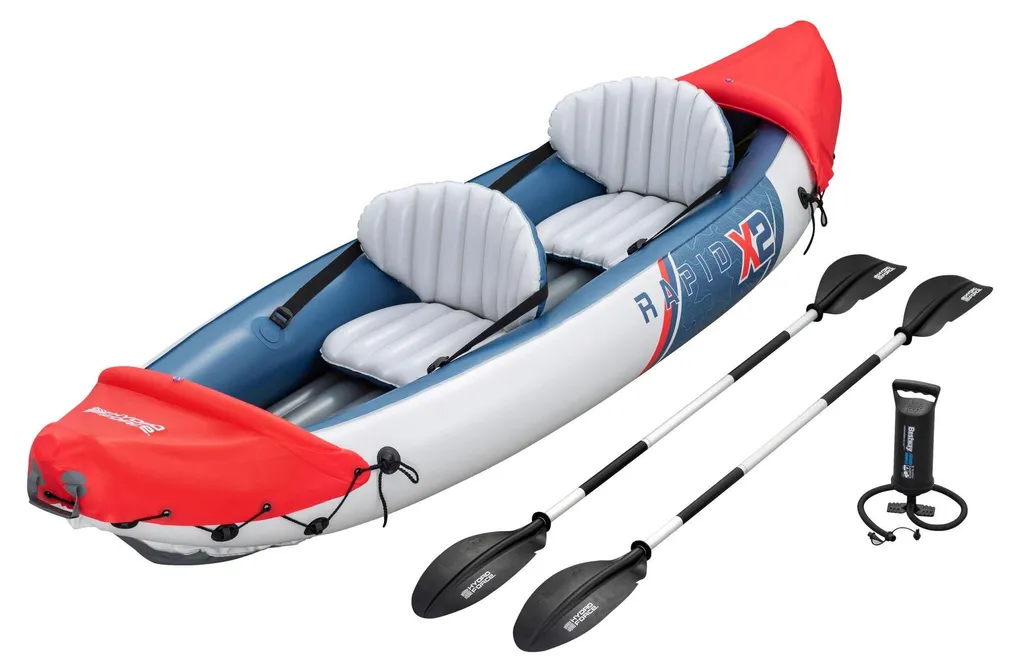 Kayak de Randonnée Aquatique Rapid X2 - Idéal Vacances et Lacs Duo
