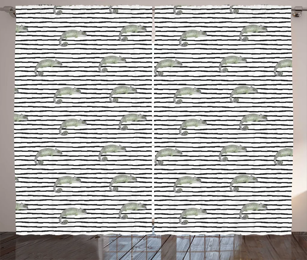 Rideau de Décoration Thème Nature pour Grande Fenêtre 280 x 225 cm