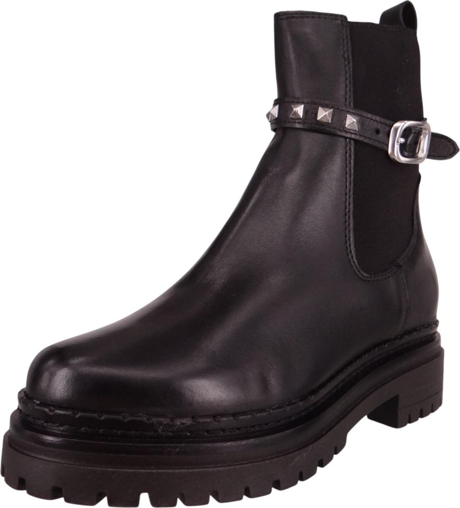 Mjus Damen Elegante Stiefelette Derek25 Chelsea L97201-101-6002 Schwarz