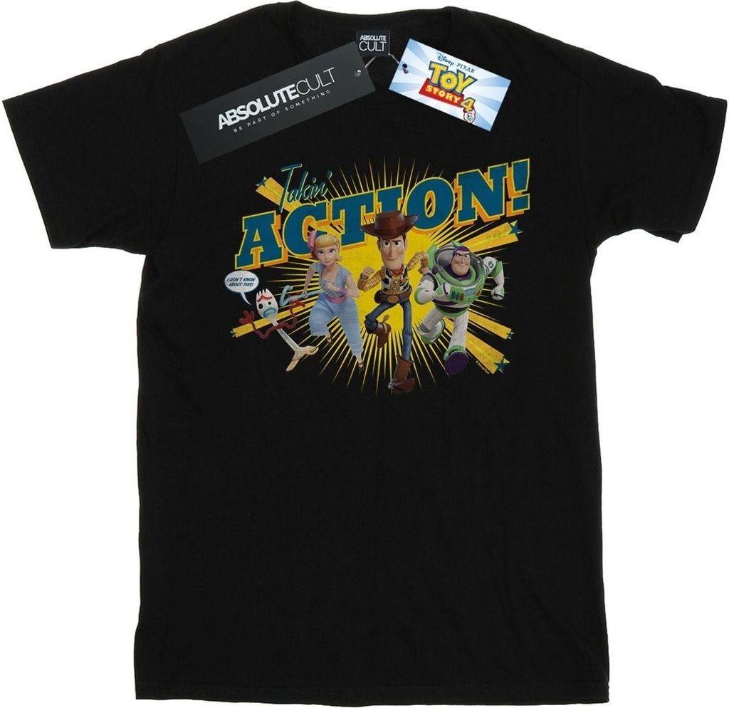 Disney - "Toy Story 4 Takin' Action" T-Shirt für Damen BI46987 (M) (Schwarz)