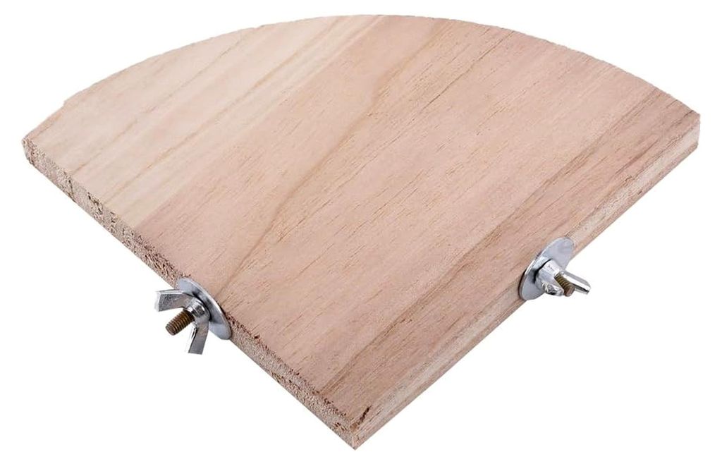 Vogelkäfig Sitzstange Ständer Plattform Holz in Fächerform für Papageien und kleine Tiere