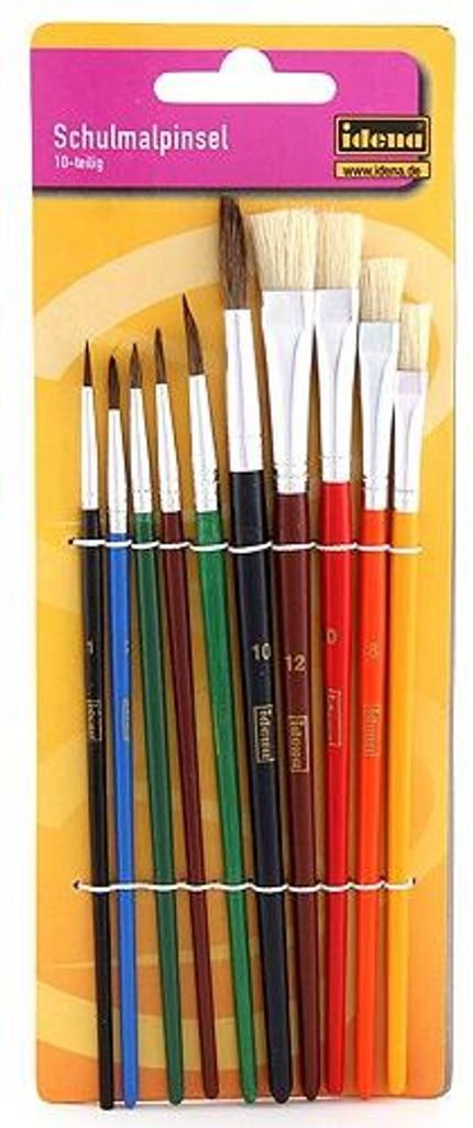 Idena Schulmalpinsel-Set 10tlg. Produktbild 