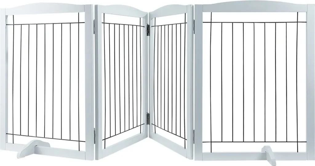 Clôture pour Animaux 610x813mm Blanche - Grille de Sécurité Pliable