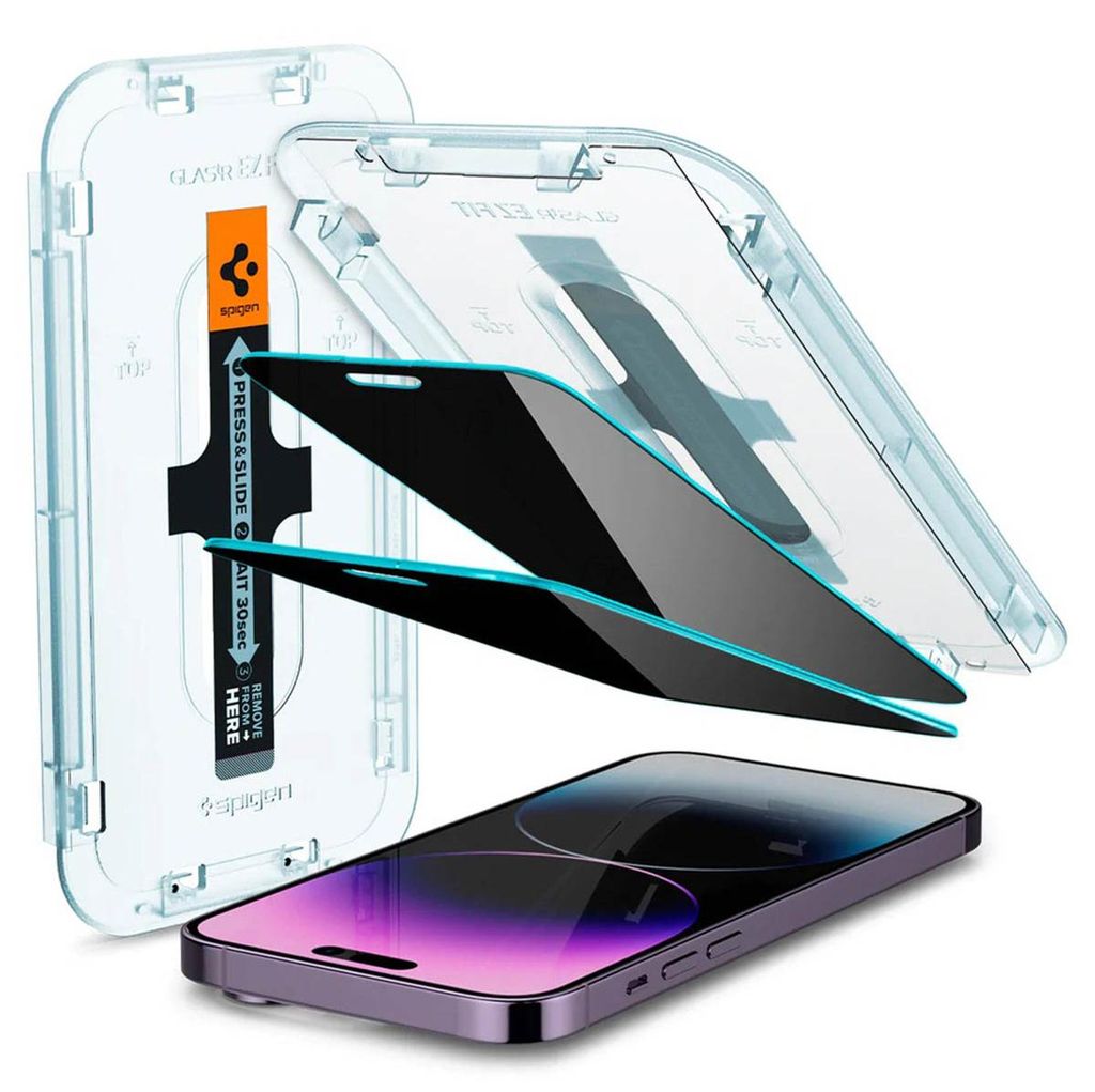Spigen EZ FIT GLAS.tR, Apple, iPhone 14 Pro Max, Odolný Obrázok produktu 