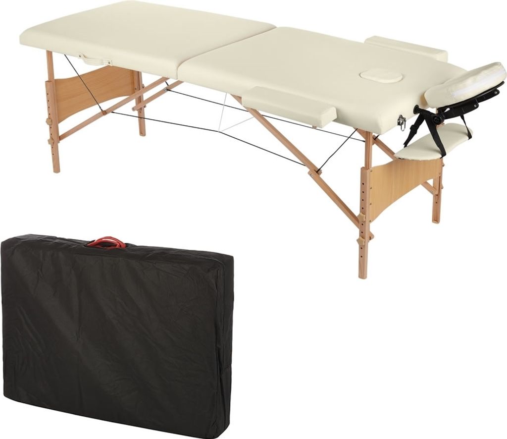 Mucola Massageliege 2 Zonen Massagebank klappbar Produktbild 1