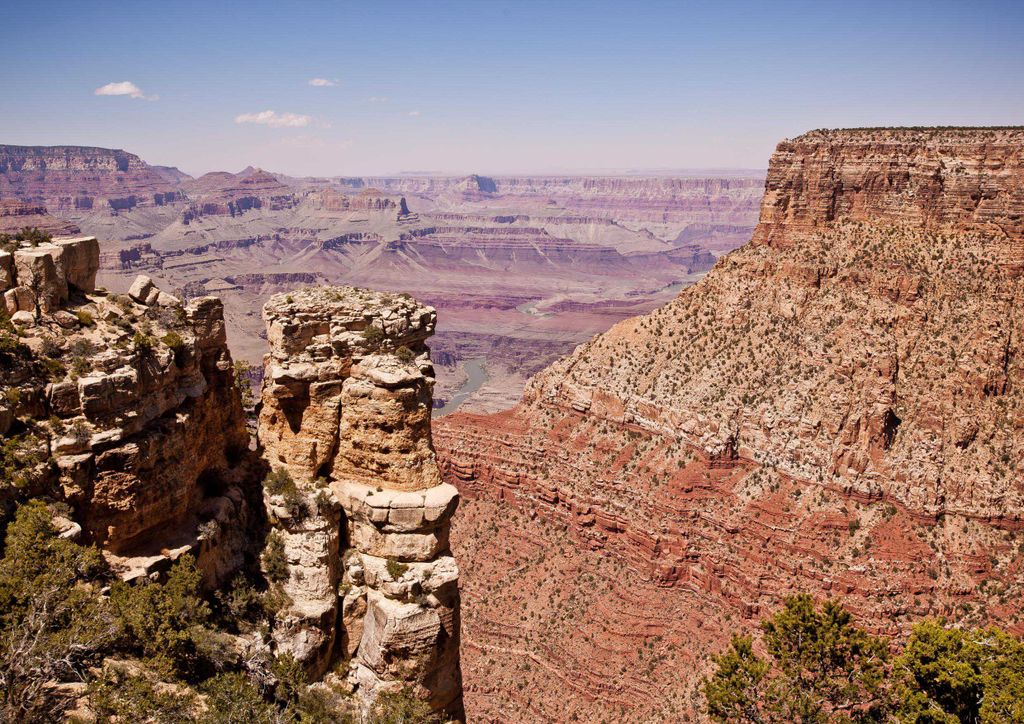 hansepuzzle 12850 - Grand Canyon Puzzle, 260 Teile, Natur, 41,0 x 28,0cm mit hochwertiger Aufbewahrung, Kartonbox und wiederverschließbarem Beutel