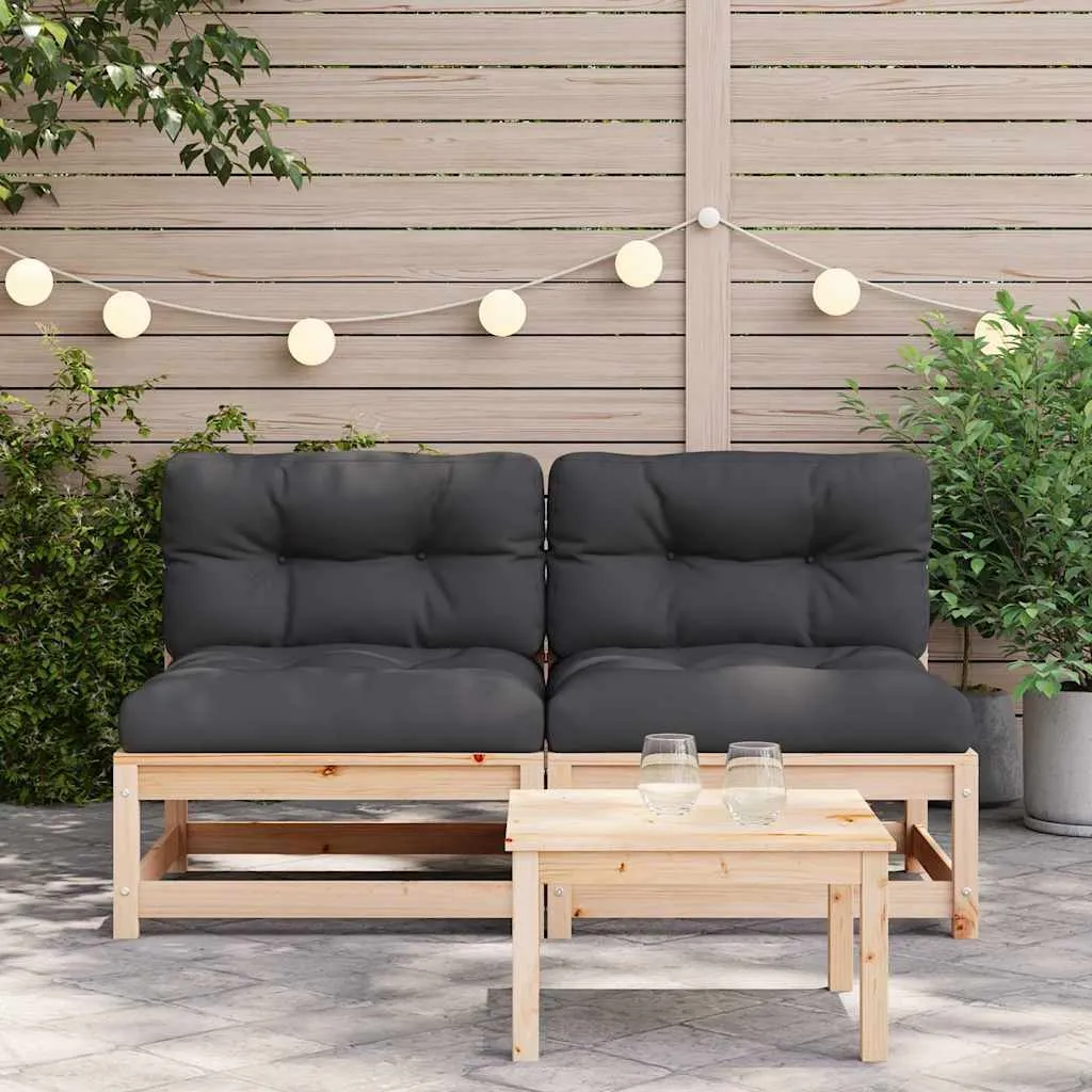 Divano Giardino Componibile 2 Pezzi Pino Massiccio | Design Modulare - 3