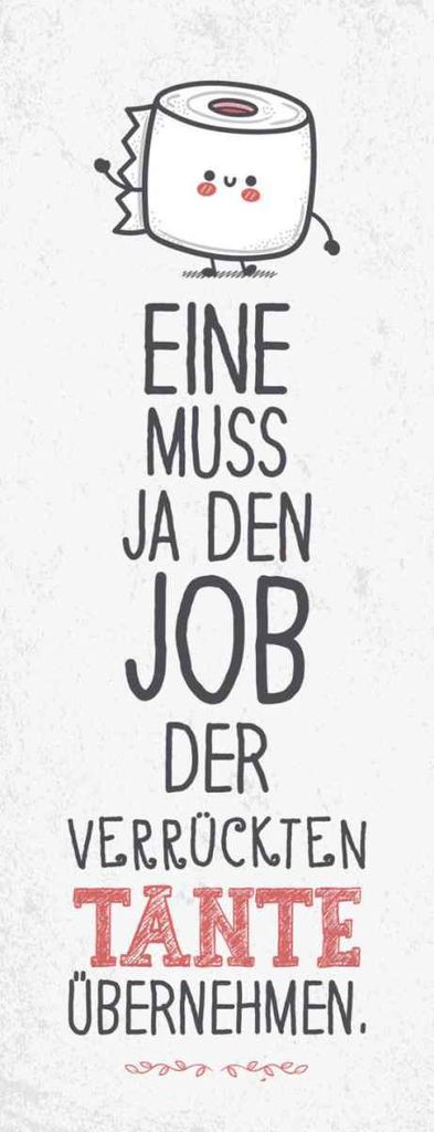 vianmo Holzschild 27x10 cm Eine muss Job der Tante übernehmen Spruch Zitat
