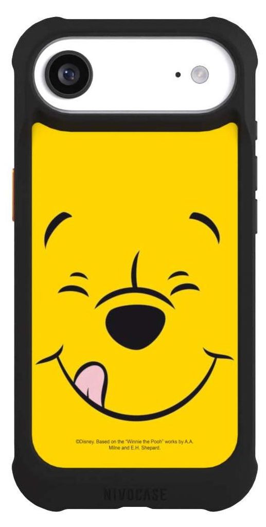 NIVOCASE Hülle für Apple iPhone Air Stoßfeste Handyhülle NIVOmax Case Schwarz Disney Offizielles Lizenzprodukt Winnie Puuh