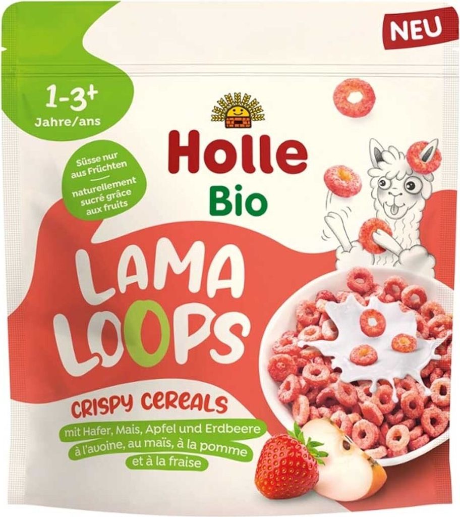 GETREIDEKRINGEL MIT APFEL-ERDBEER-GESCHMACK VON LAMA OHNE Produktbild 