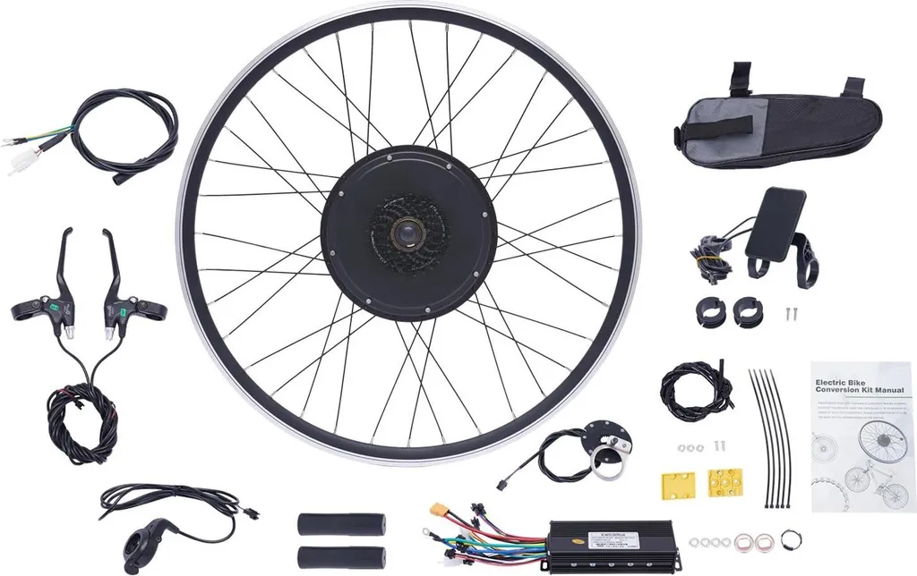 Électrifiez votre vélo de route 700C kit moteur arrière 48V noir 400W+