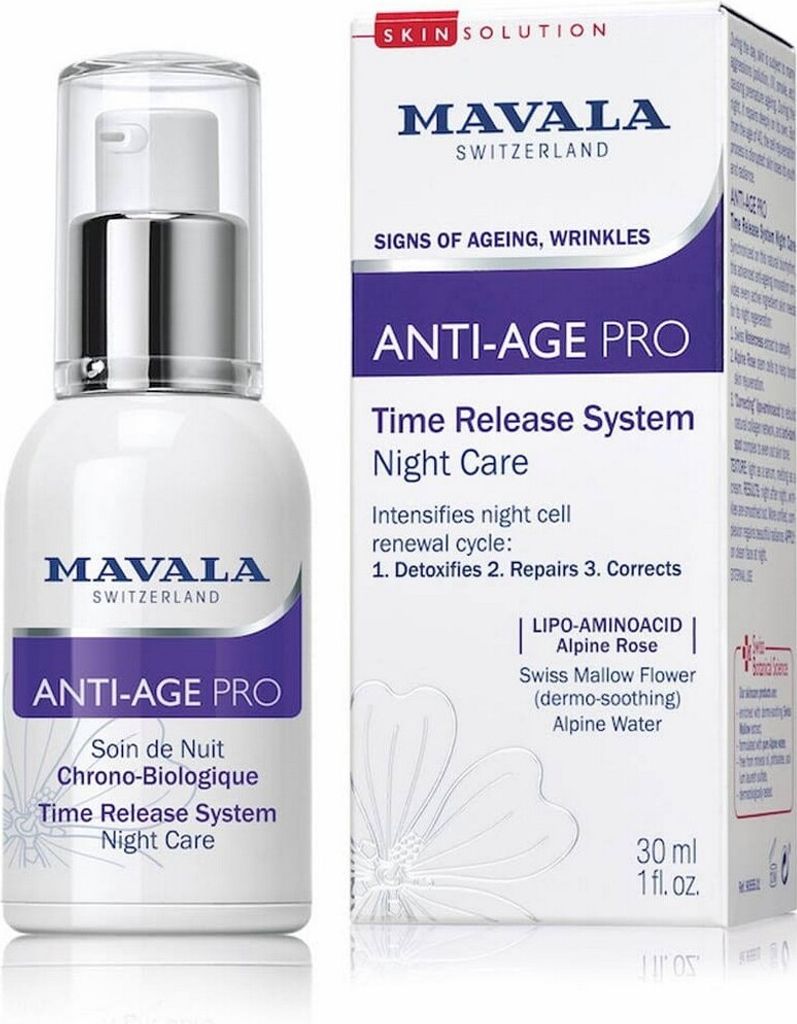 Mavala Anti-Age Pro Time Release System Night Care Serum 30ml