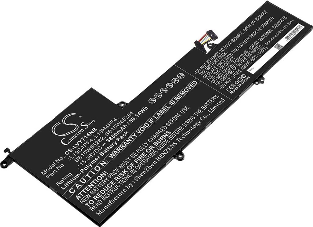 Akku für Lenovo Yoga Slim 7 / 14s, 3850 mAh, Li-Pol Produktbild 