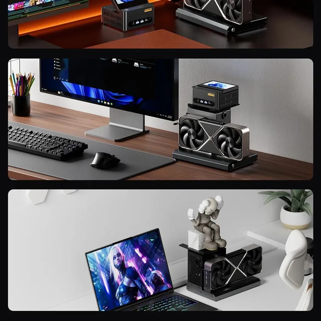 Boîtier GPU externe USB-C EG01 - Station d'accueil pour carte graphique