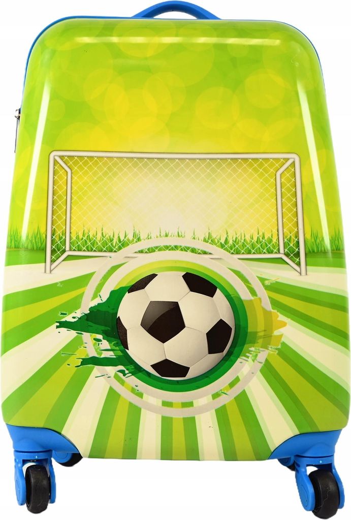 Kinderkoffer Fußball Handgepäck Hartschale 4 Rollen Produktbild 
