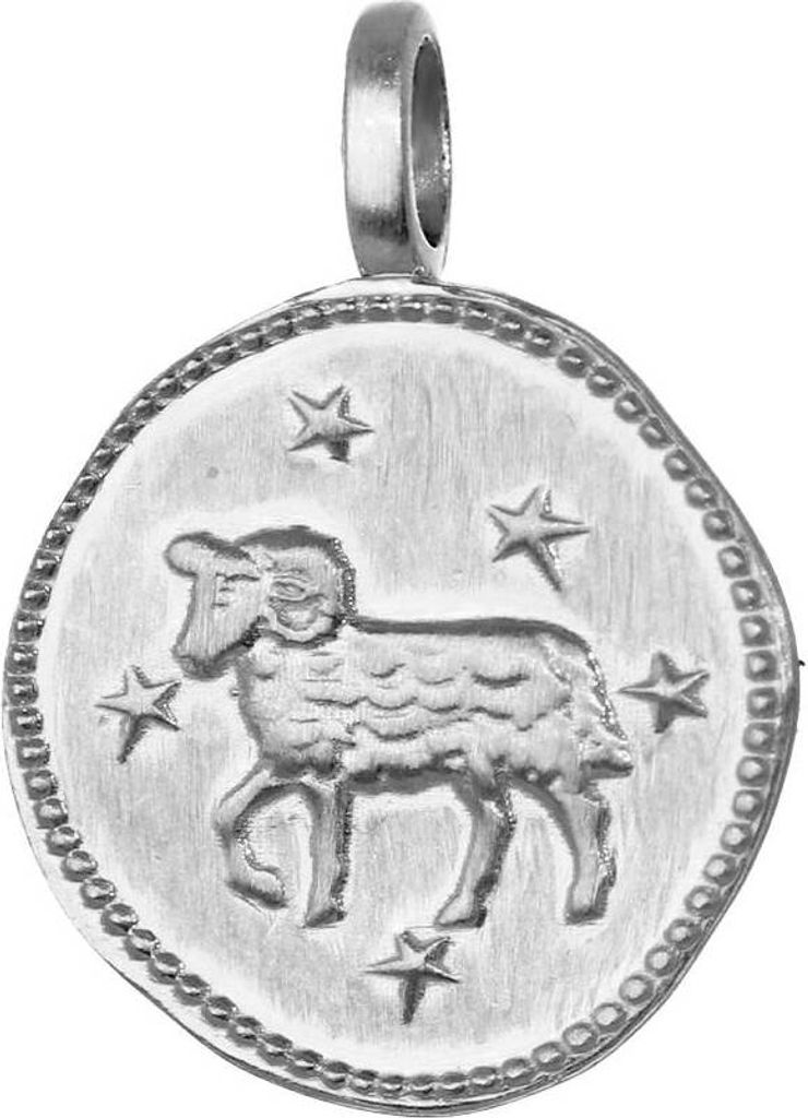 Widder Sternzeichen 925 Sterlingsilber 16mm Kettenanhänger Horoskop Zodiak 1664
