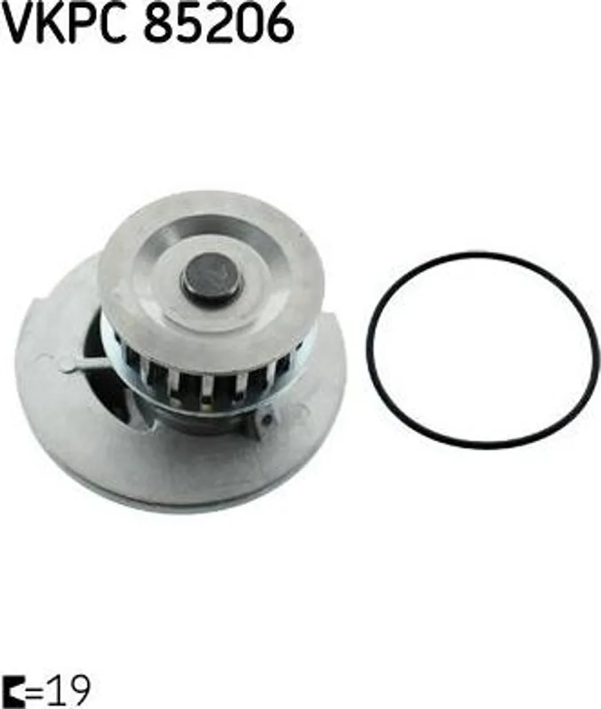 Pompe à eau SKF VKPC 85206 pour Astra G, Corsa B et Vectra - OE 90325660