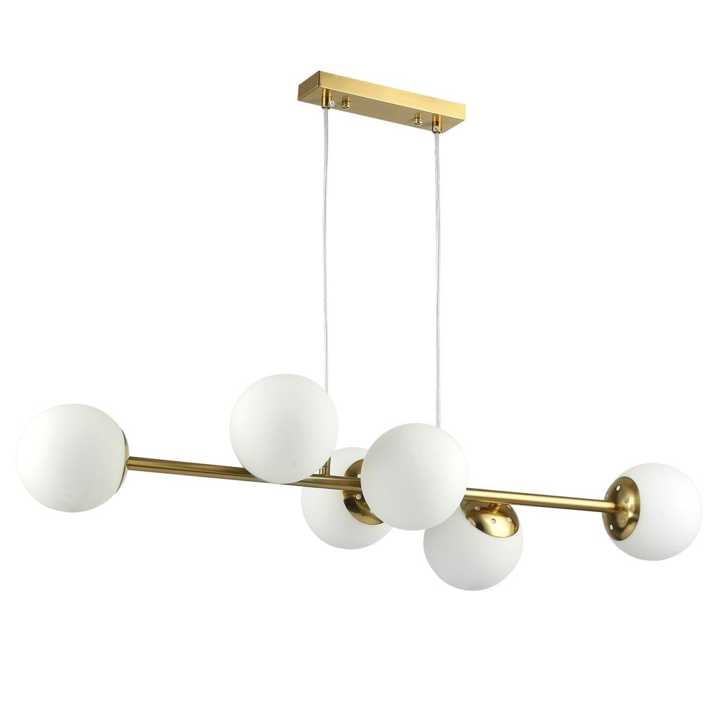 MasterLED Pendelleuchte Bali – 6-flammig E27 – 90cm – Gold Produktbild 