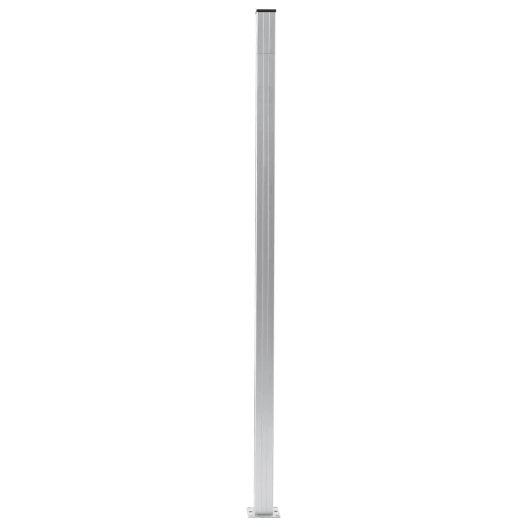 Lot de 3 Poteaux de Jardin en Aluminium 185 cm de Hauteur - vidaXL