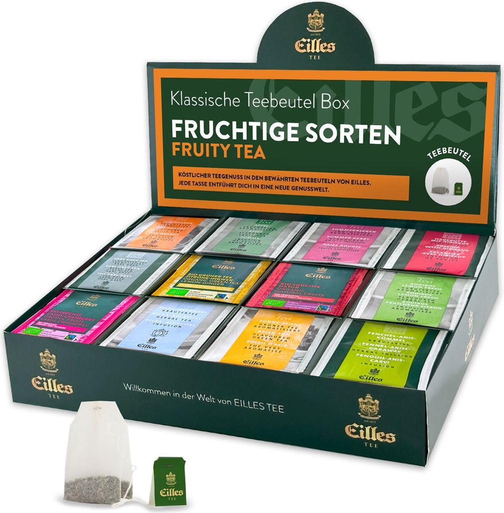 FRUITY Mischbox mit 12 Sorten EILLES Teebeutel unserer Produktbild 